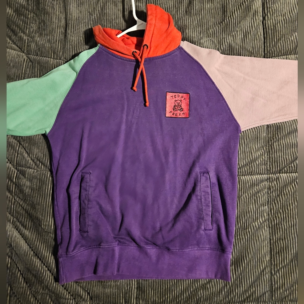 Teddy Fresh Color Block Hoodie